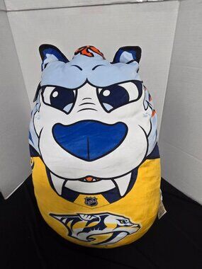 NHL Nashville Predators Gnash SquishMe Plush Pillow Mascot 24" Official Licensed